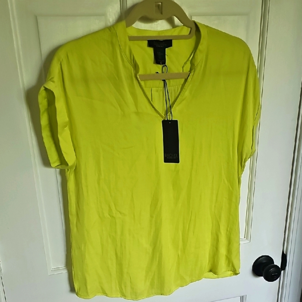 NWT Rachel Roy Lime Green Top